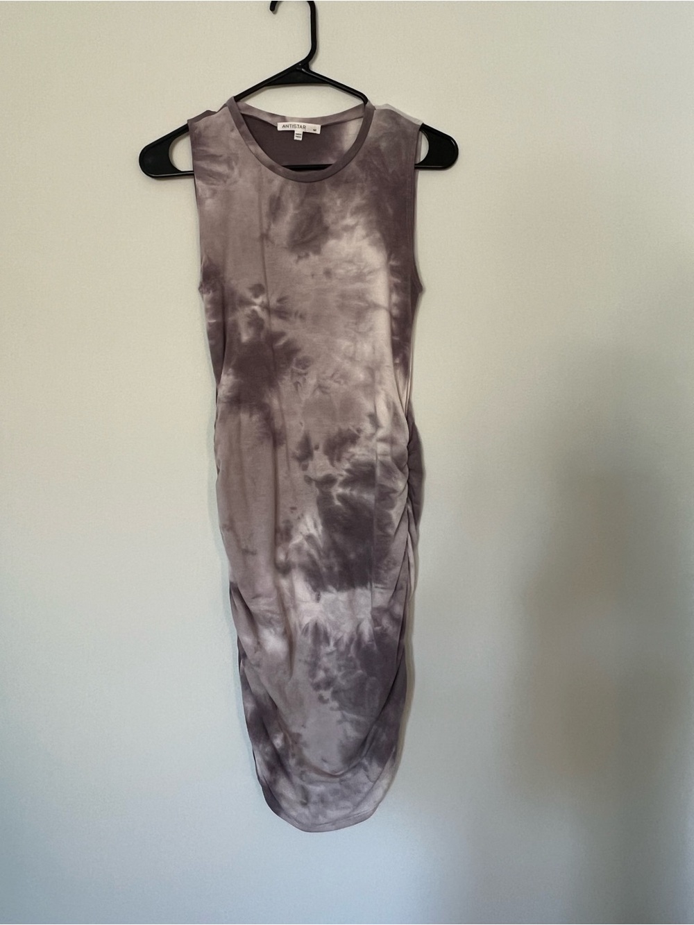 Sleeveless Tie-Dye Midi Dress - Taupe